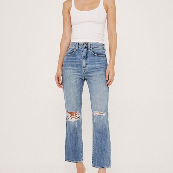 Pistola Distressed Straight Leg Denim Jeans - Picture 10 of 13